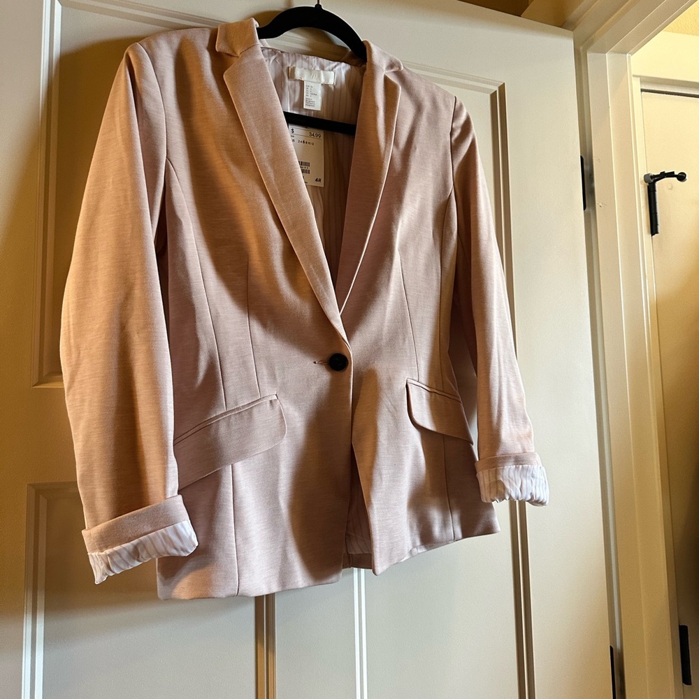 NWT pink H&M Blazer size 6
